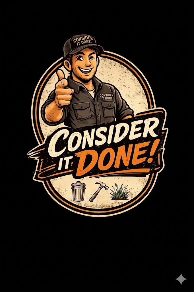 Consider It Done mascot — handyman giving thumbs up