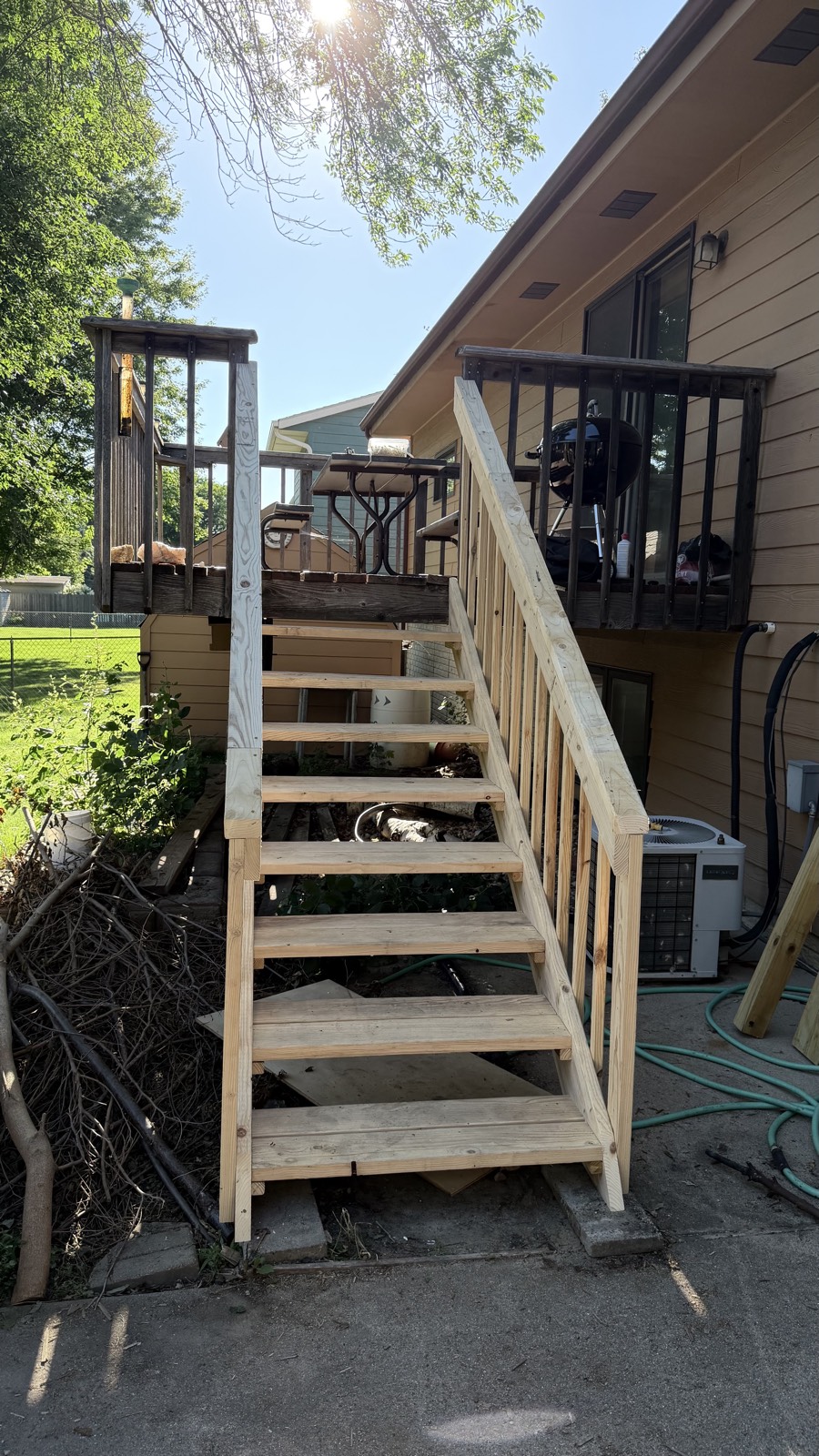 New deck stairs built — Consider It Done, Sioux Falls